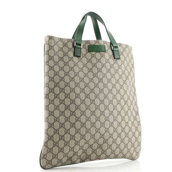 Gucci Joy Plus Flat Tote GG Coated Canvas Large Brown - Picture 3 of 8